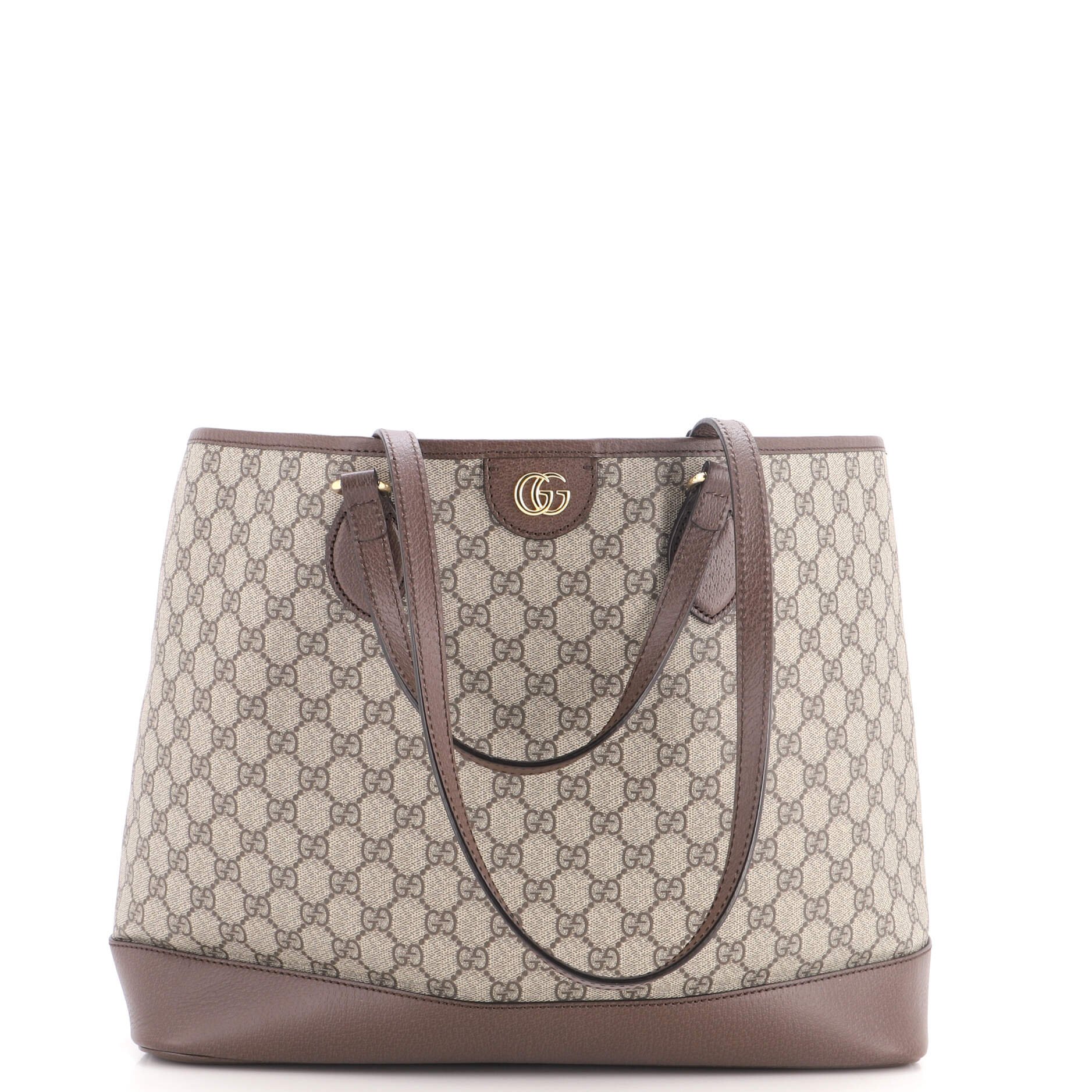 Ophidia Top Handle Shopping Tote GG Coated Canvas and Leather Medium