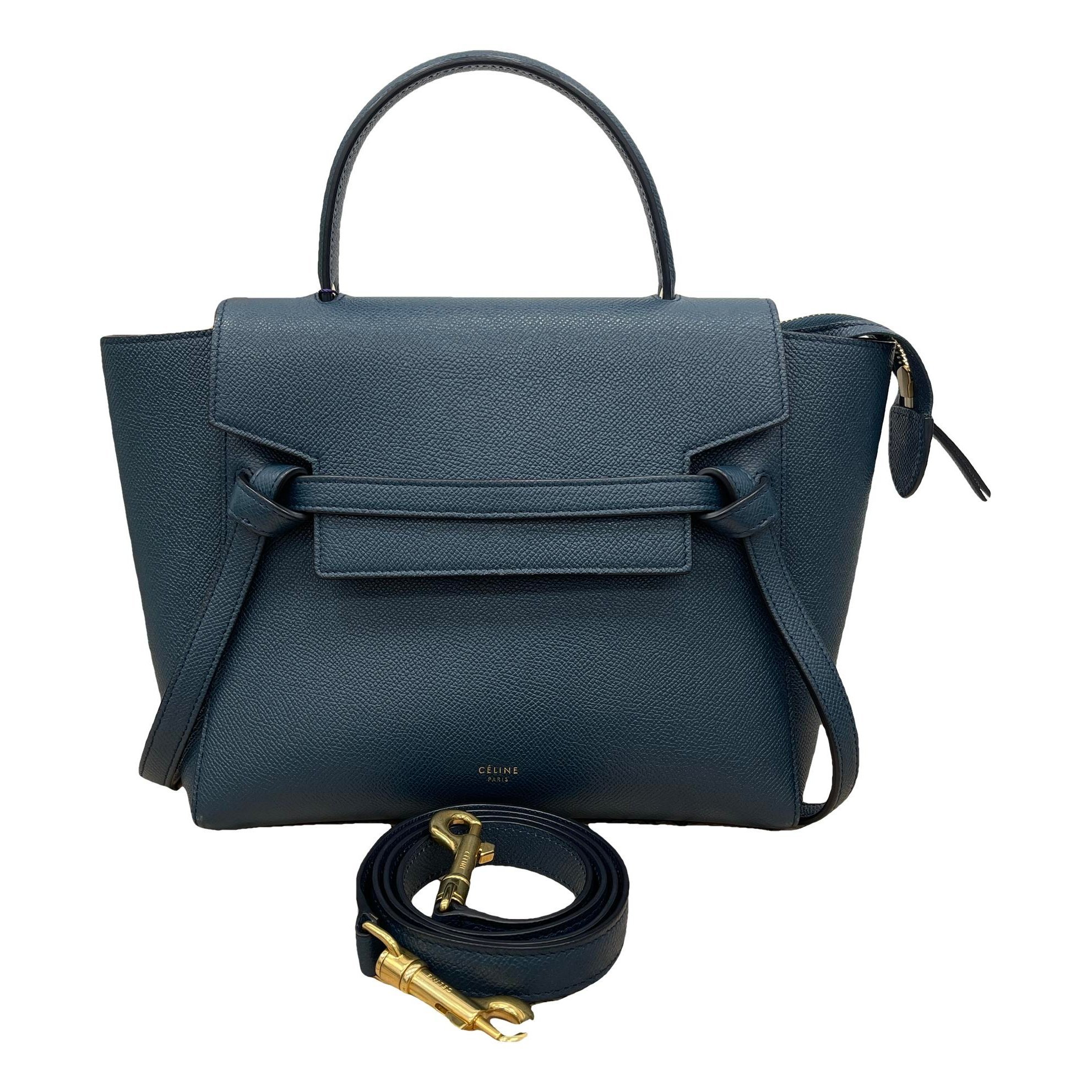 Belt leather handbag