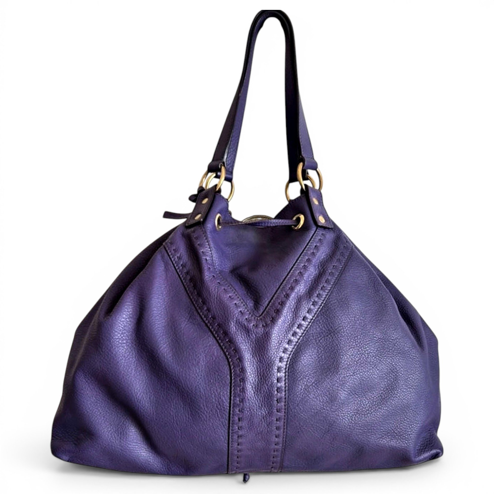 Leather tote