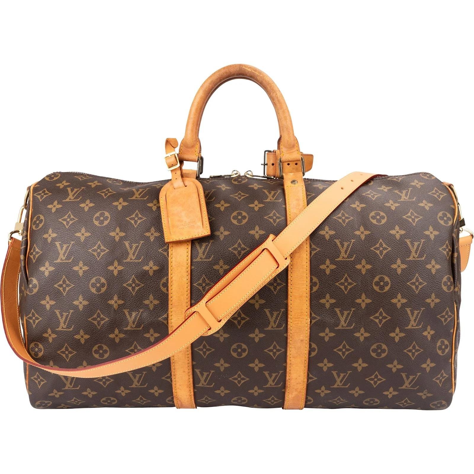 Keepall leather travel bag