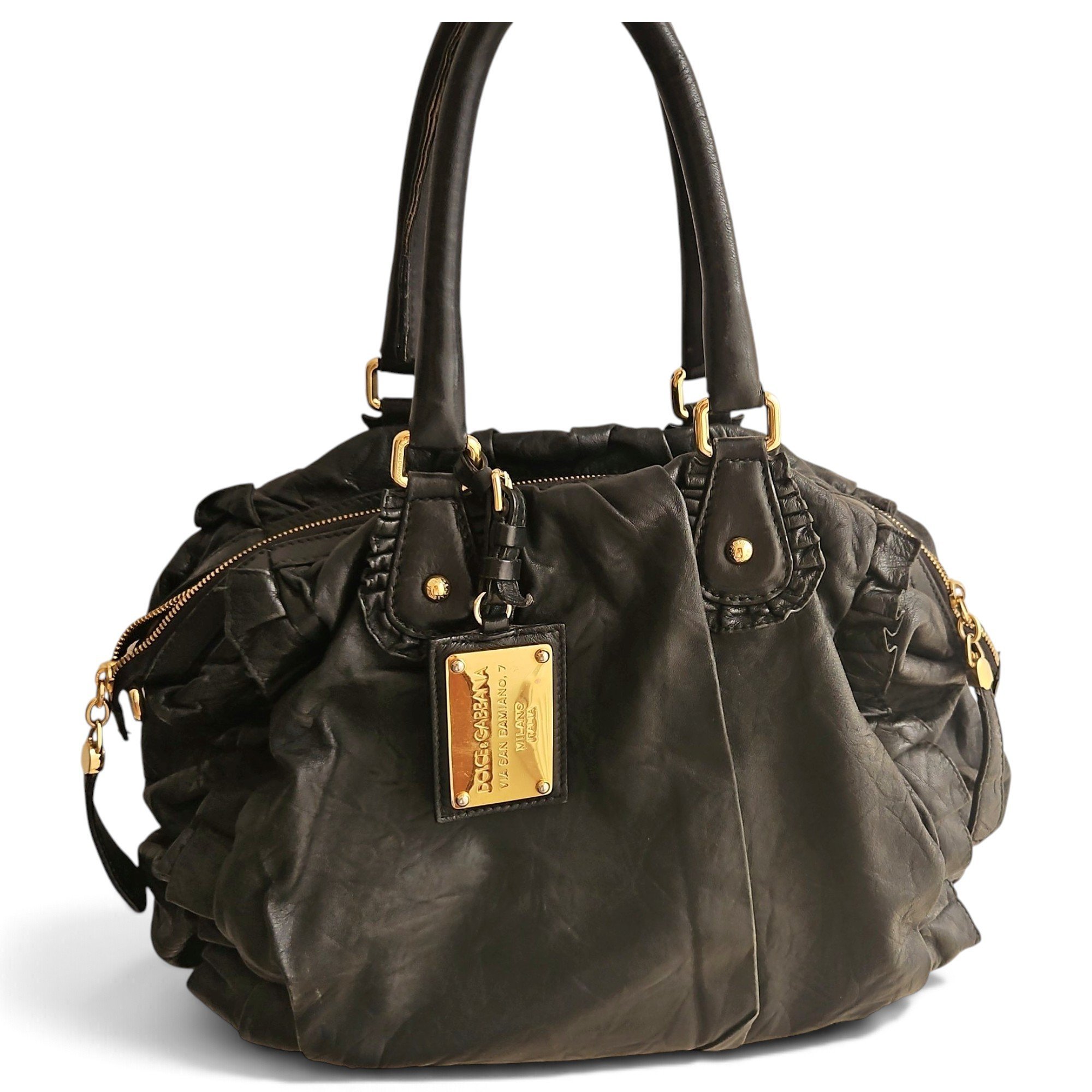 Leather handbag