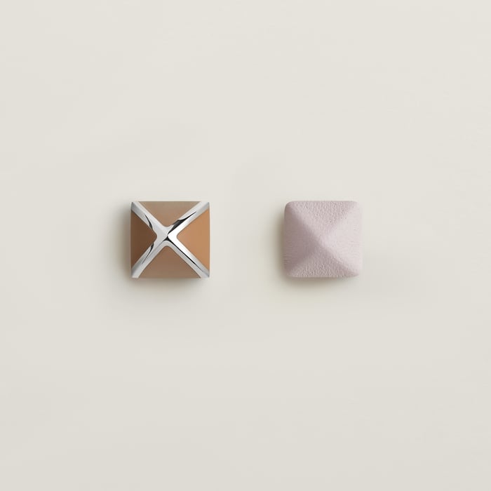 Mauve Pâle Medor Gaine Earrings, Small Model