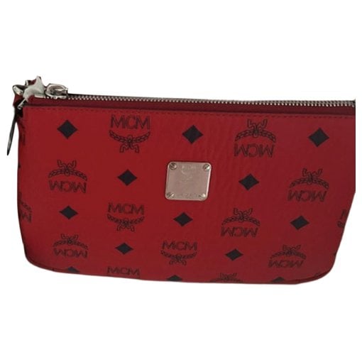 Leather clutch bag