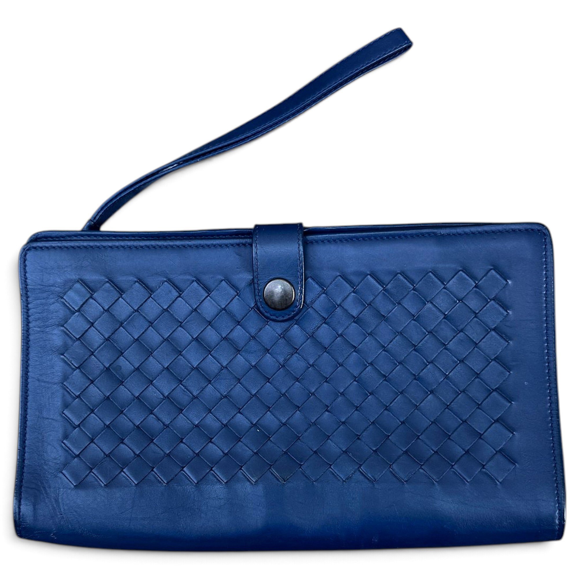 Pouch leather clutch bag