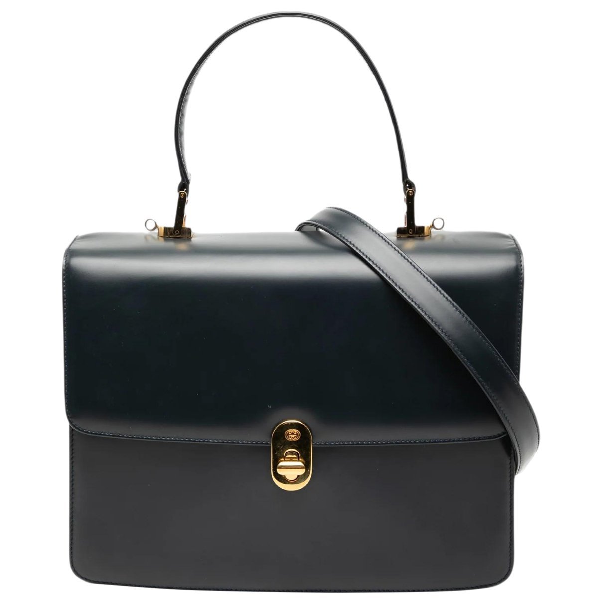 Gucci B leather satchel