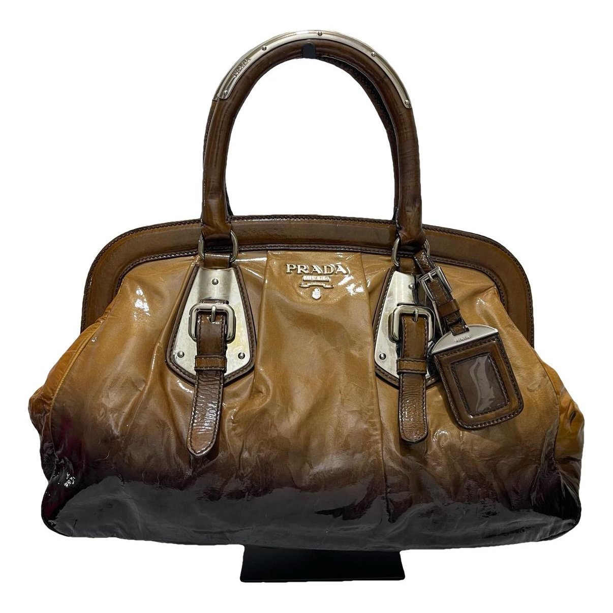 Patent leather handbag