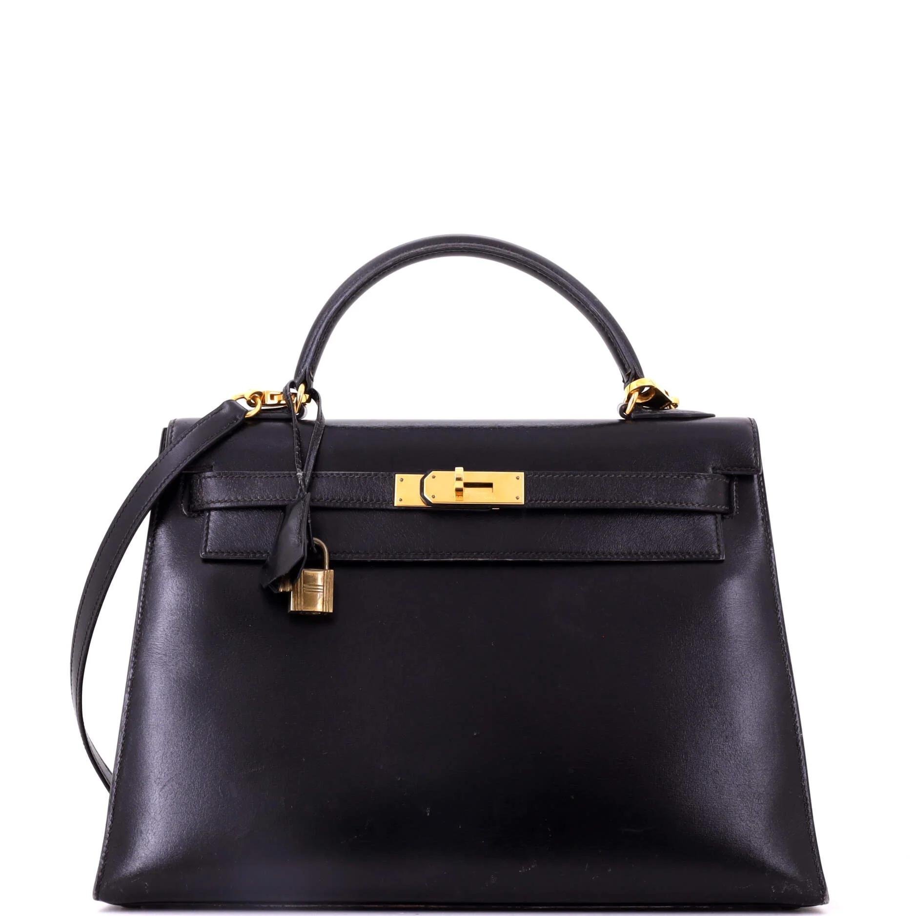 Kelly 32 leather handbag