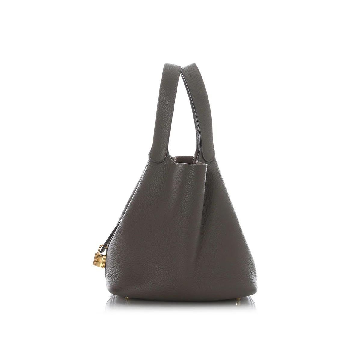Leather tote