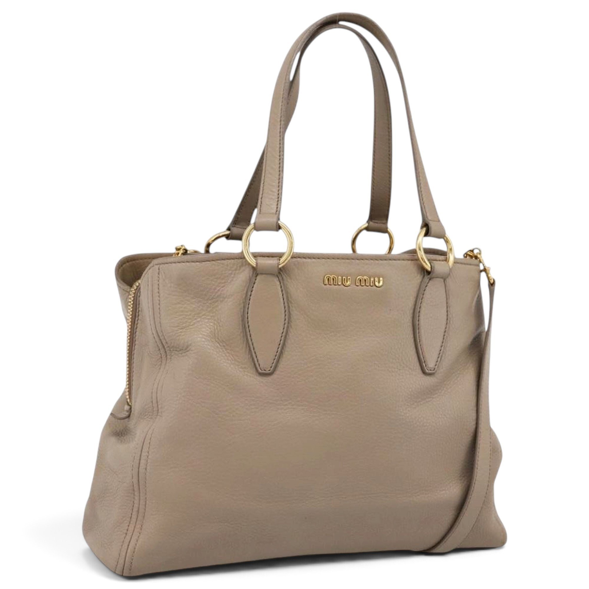 Leather tote