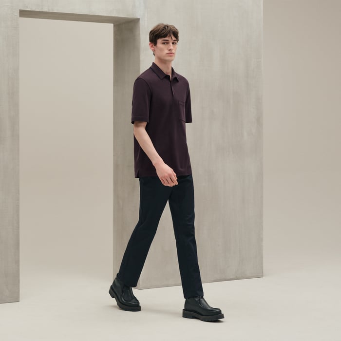 Prunoir "Piqures Sellier" Polo Shirt