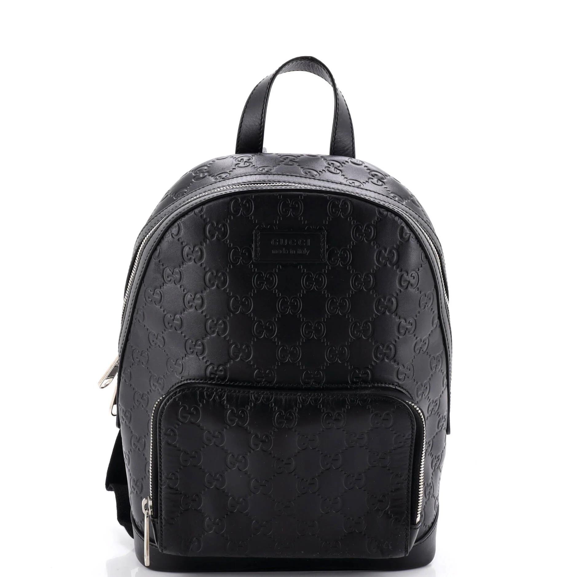 Leather backpack