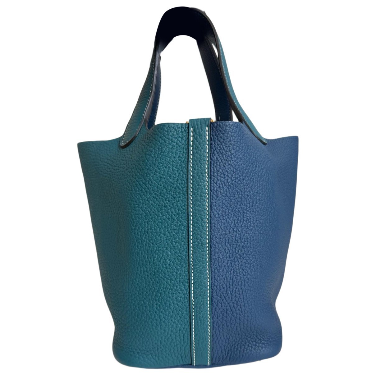 Picotin leather tote