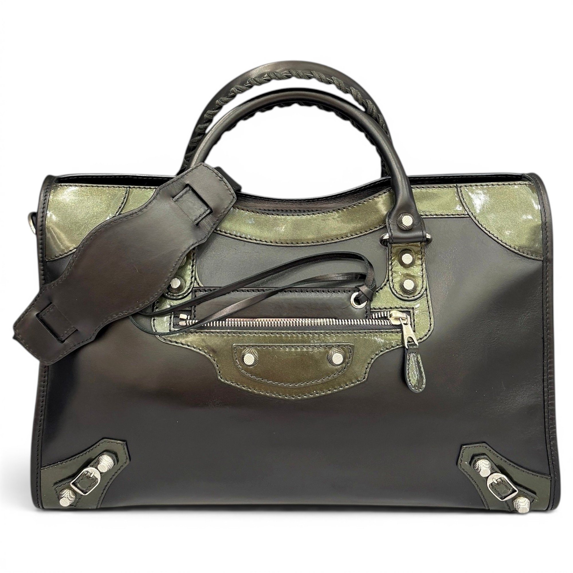 City pony-style calfskin handbag