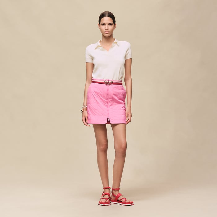 Rose Bonbon "Bride a Bloc" Reversible Miniskirt