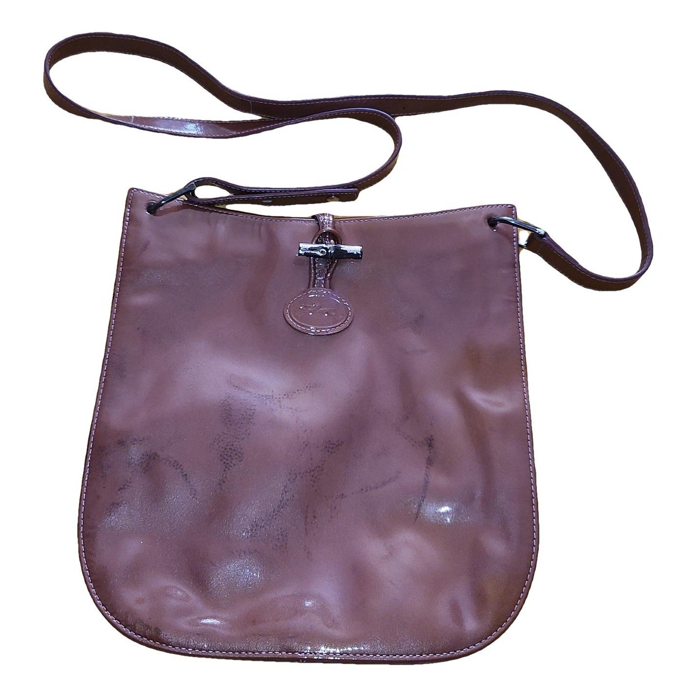 Patent leather crossbody bag