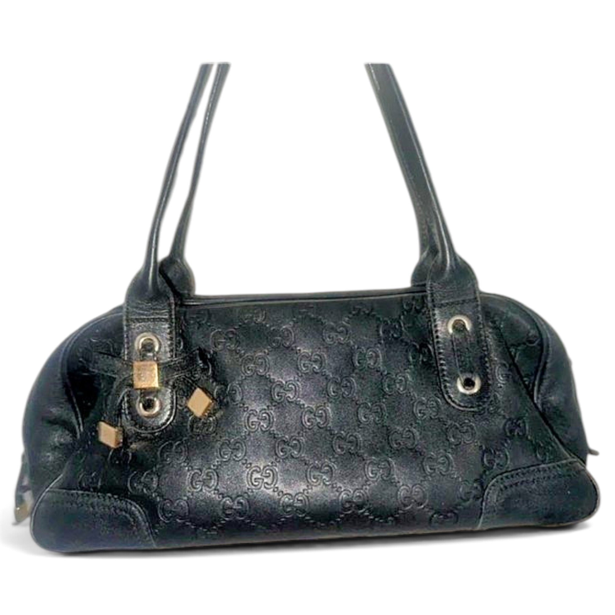 Princy leather bowling bag
