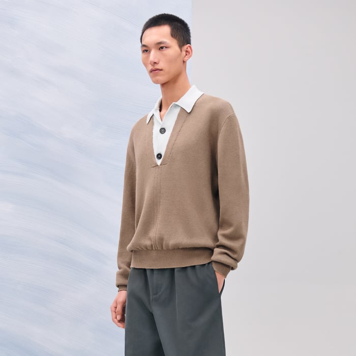 Grège "Lin Et l'Autre" Polo Shirt