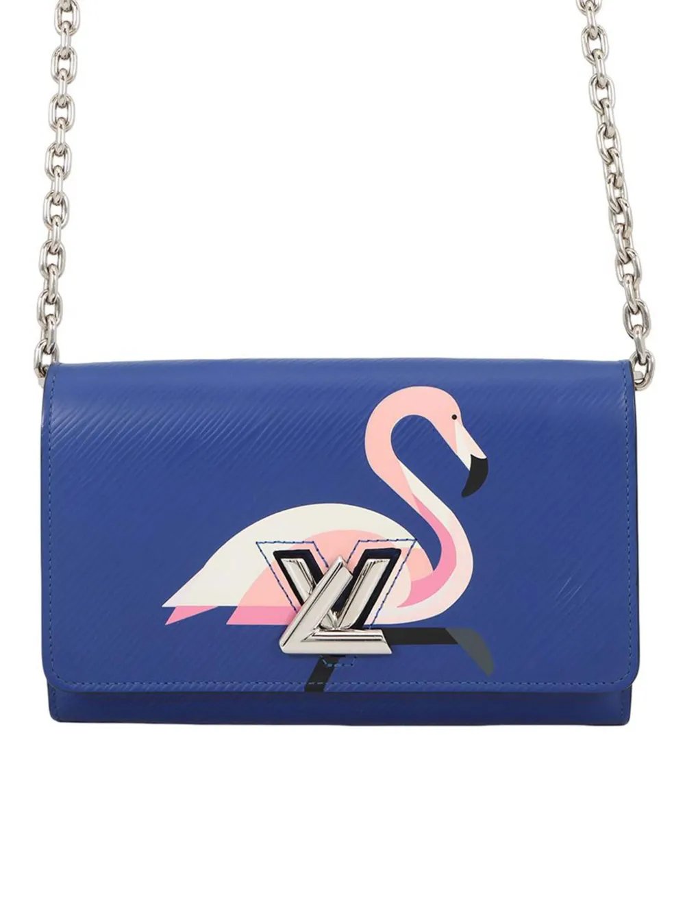 2021-2026 Epi Flamingo Twist Wallet On Chain crossbody bag