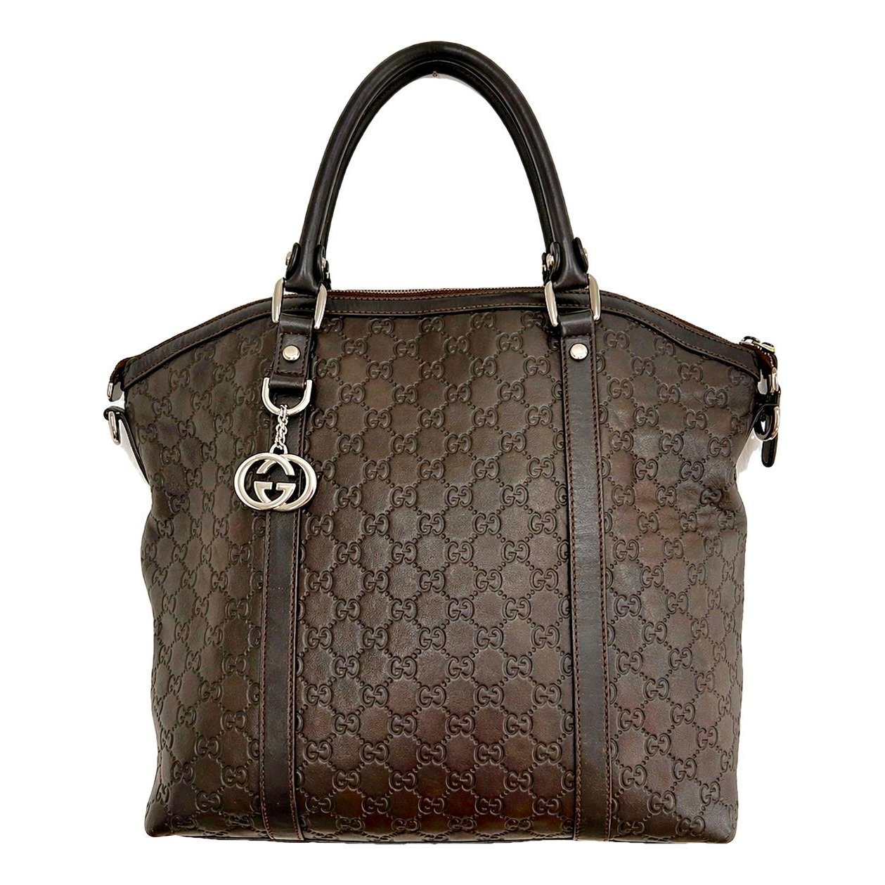 Dôme leather tote