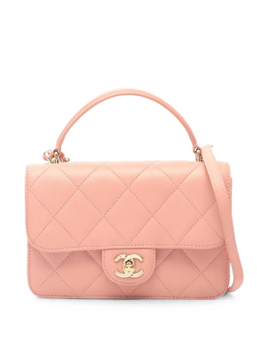 matelassé leather tote bag