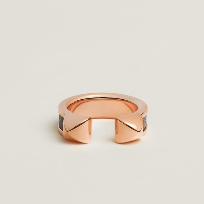 Étoupe Athena Double Stud Ring