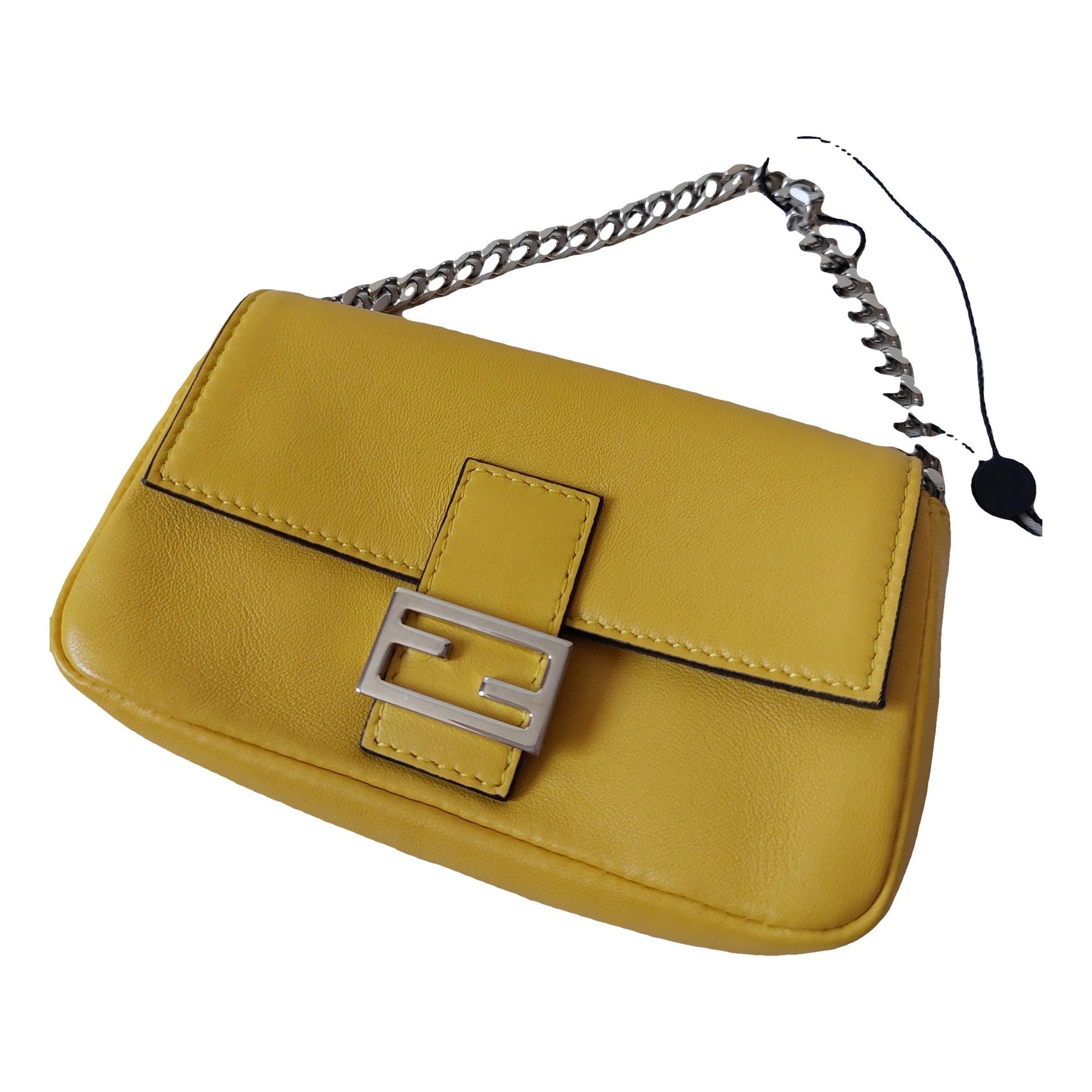 Baguette leather handbag