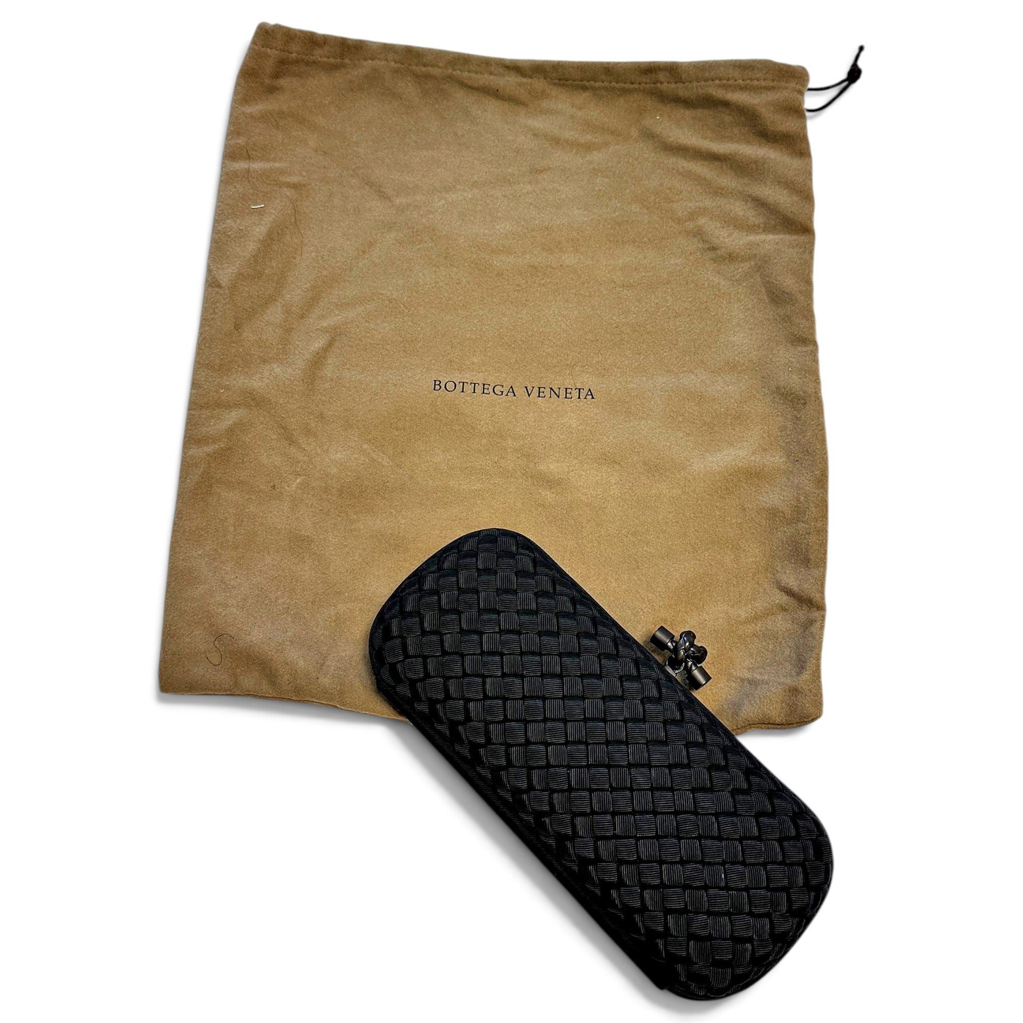 Pochette Knot silk clutch bag