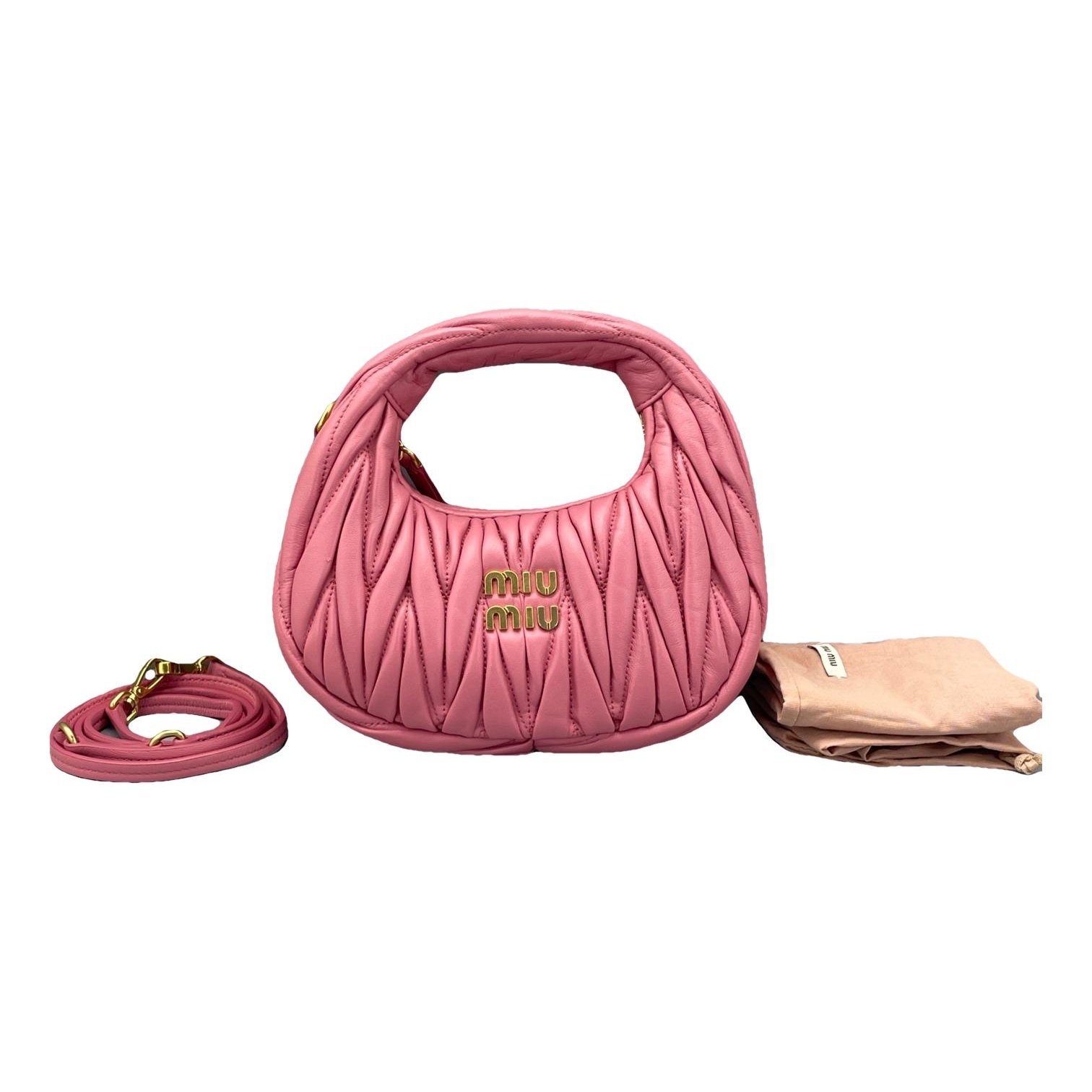 Miu Wander leather handbag