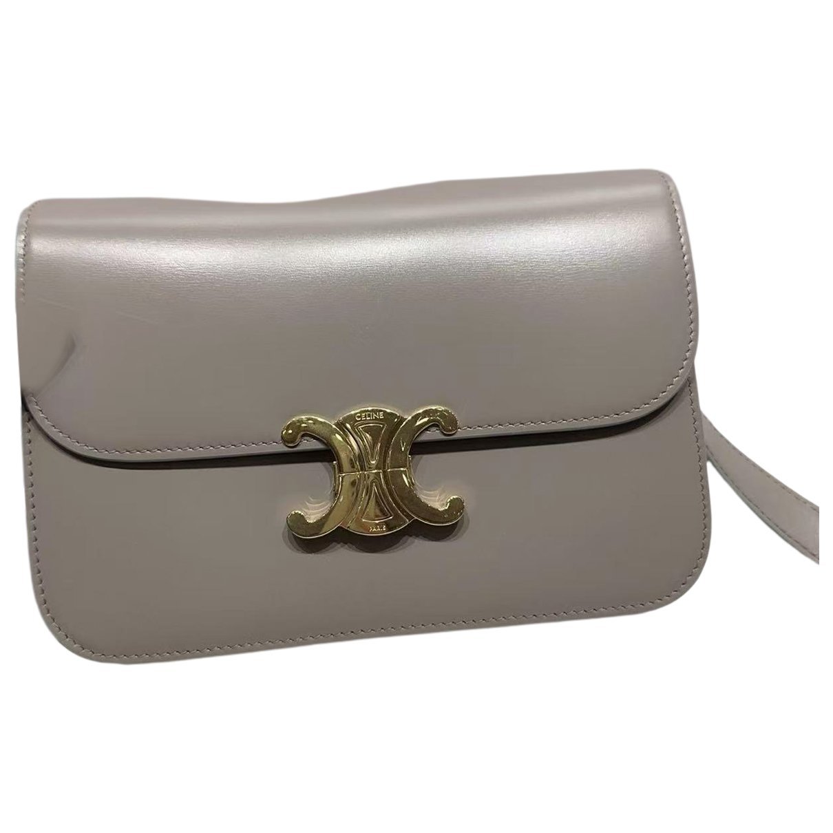 Triomphe leather handbag