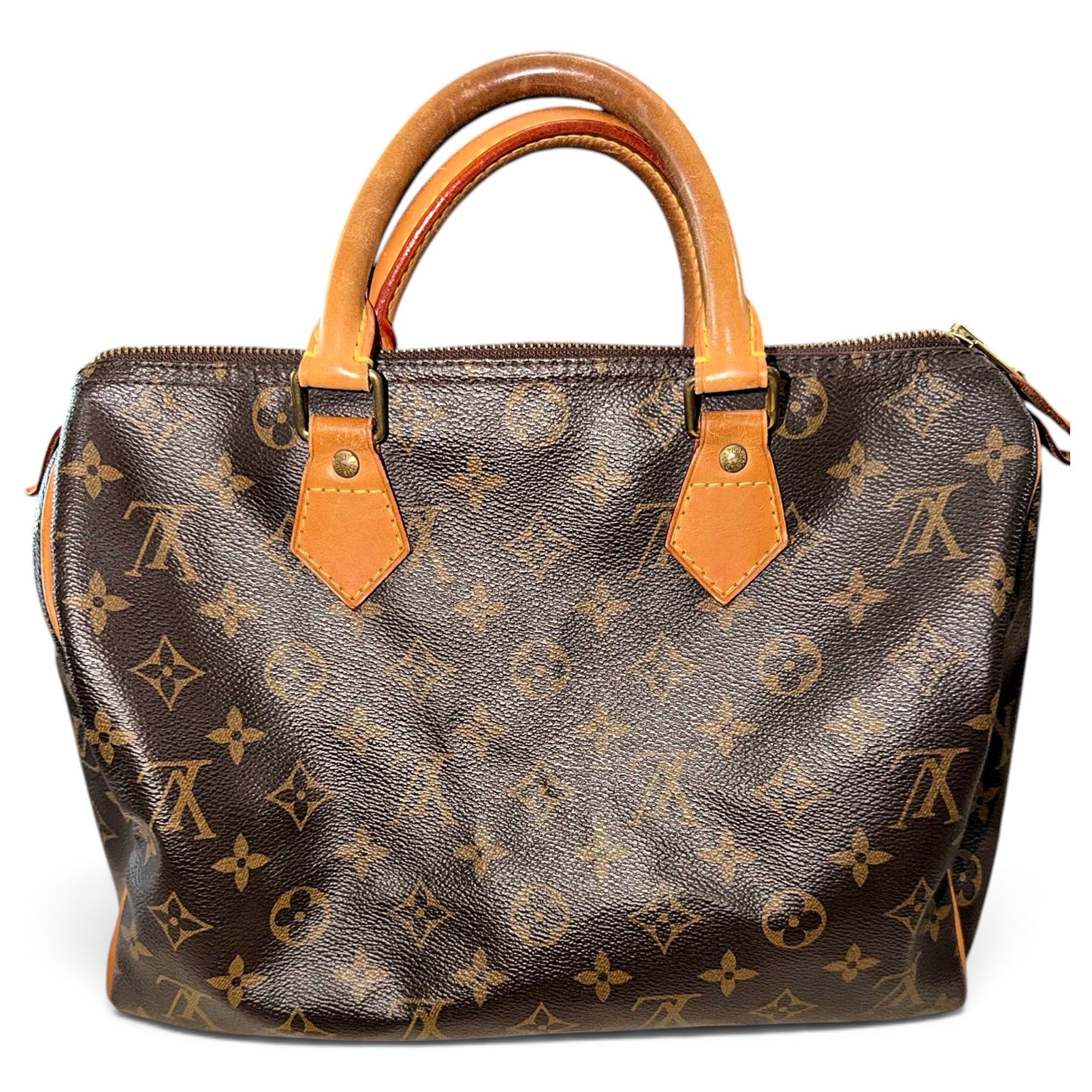 Speedy leather handbag