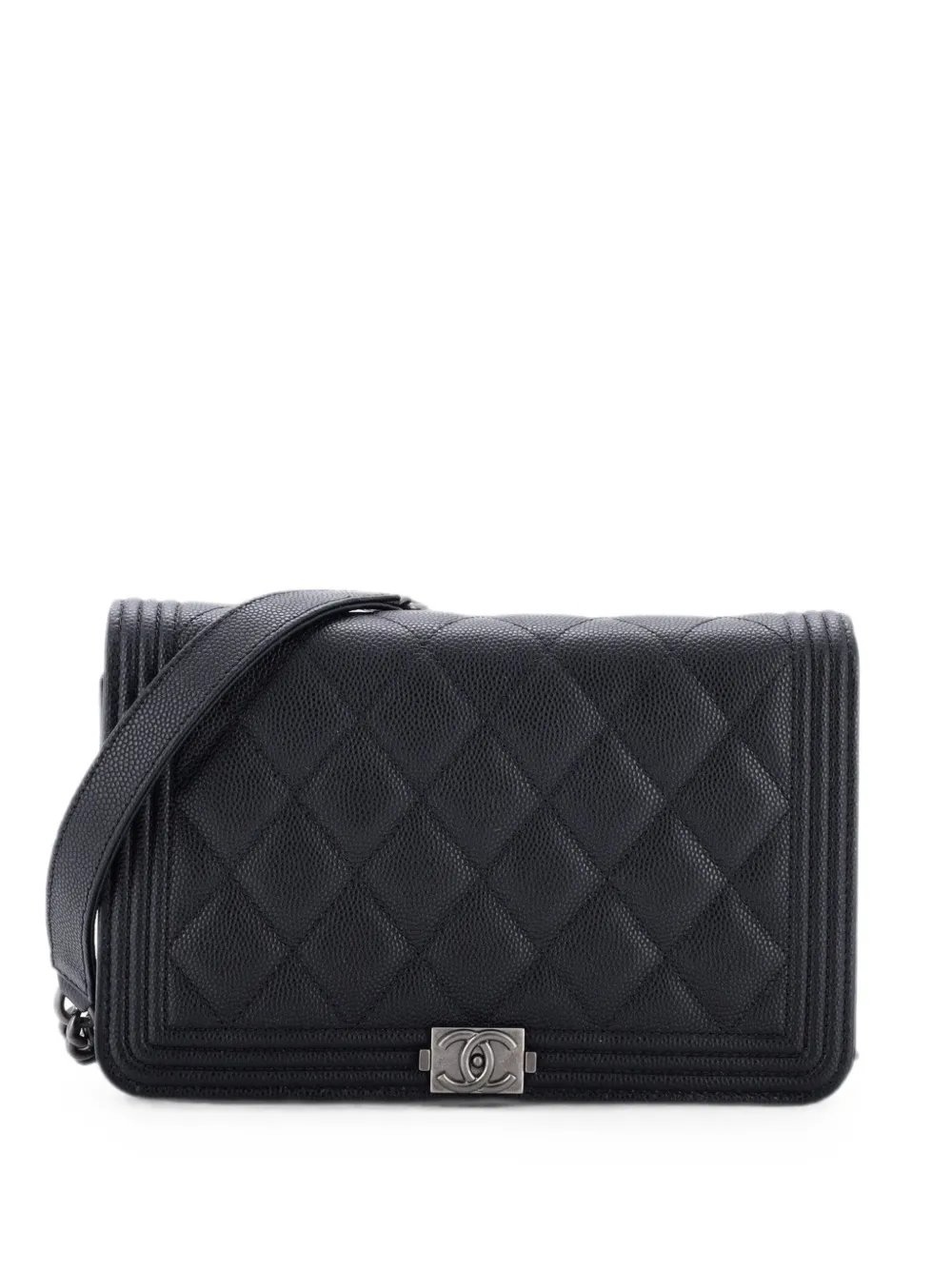 Boy Wallet on Chain Quilted Caviar crossbody bag