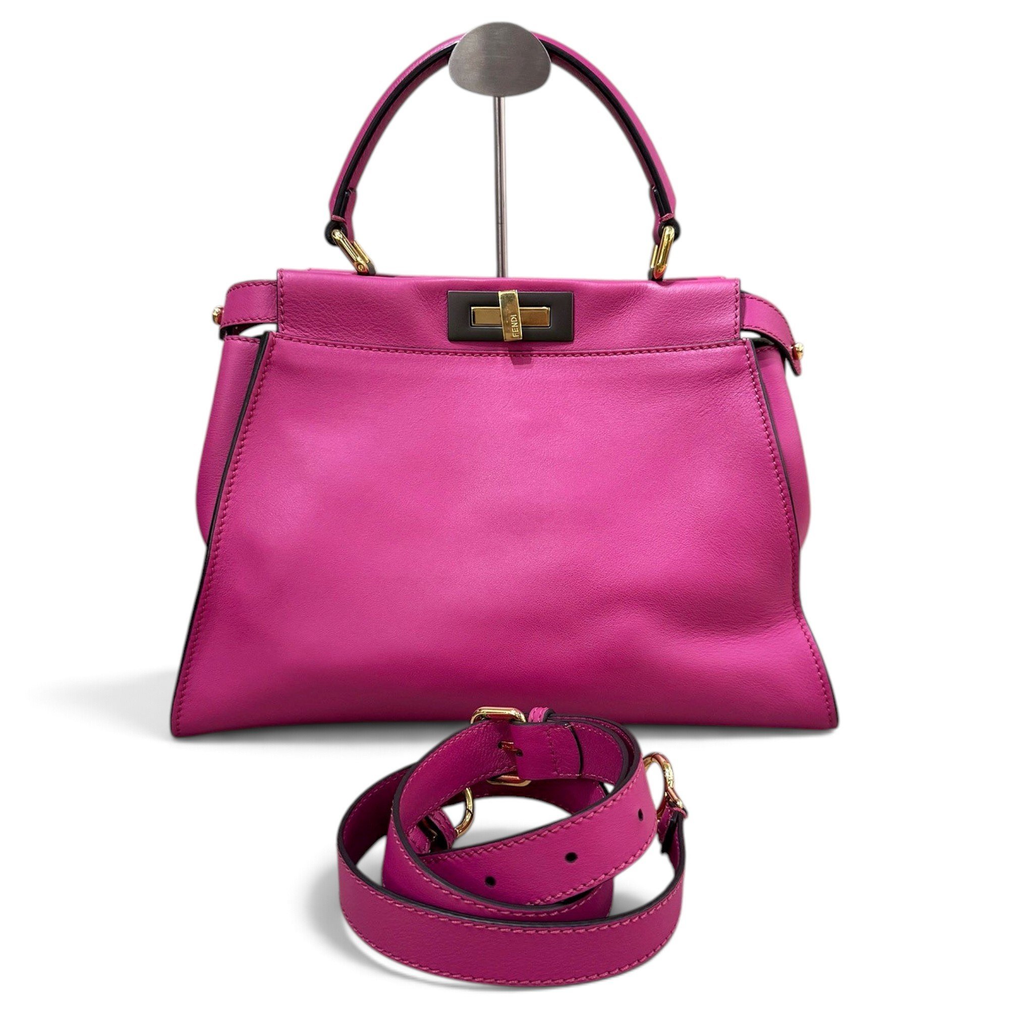 Fendi Peekaboo leather handbag