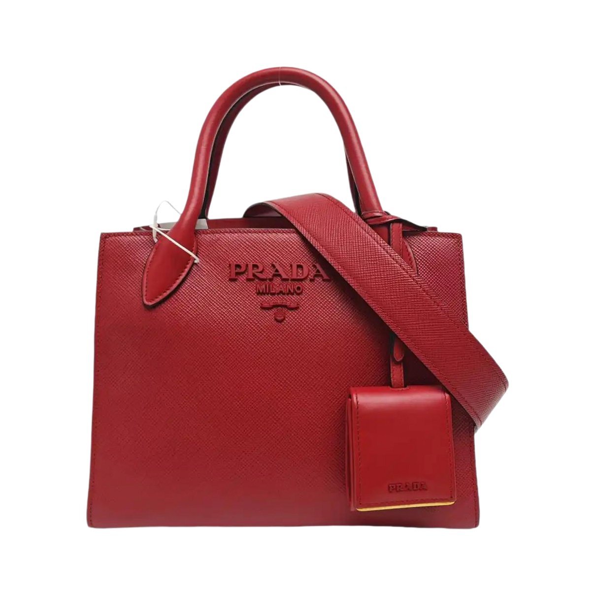 Monochrome leather handbag