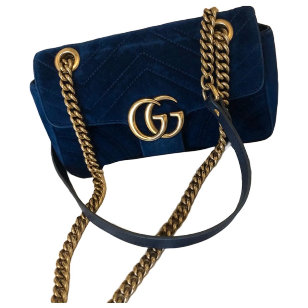 GG Marmont Flap velvet crossbody bag