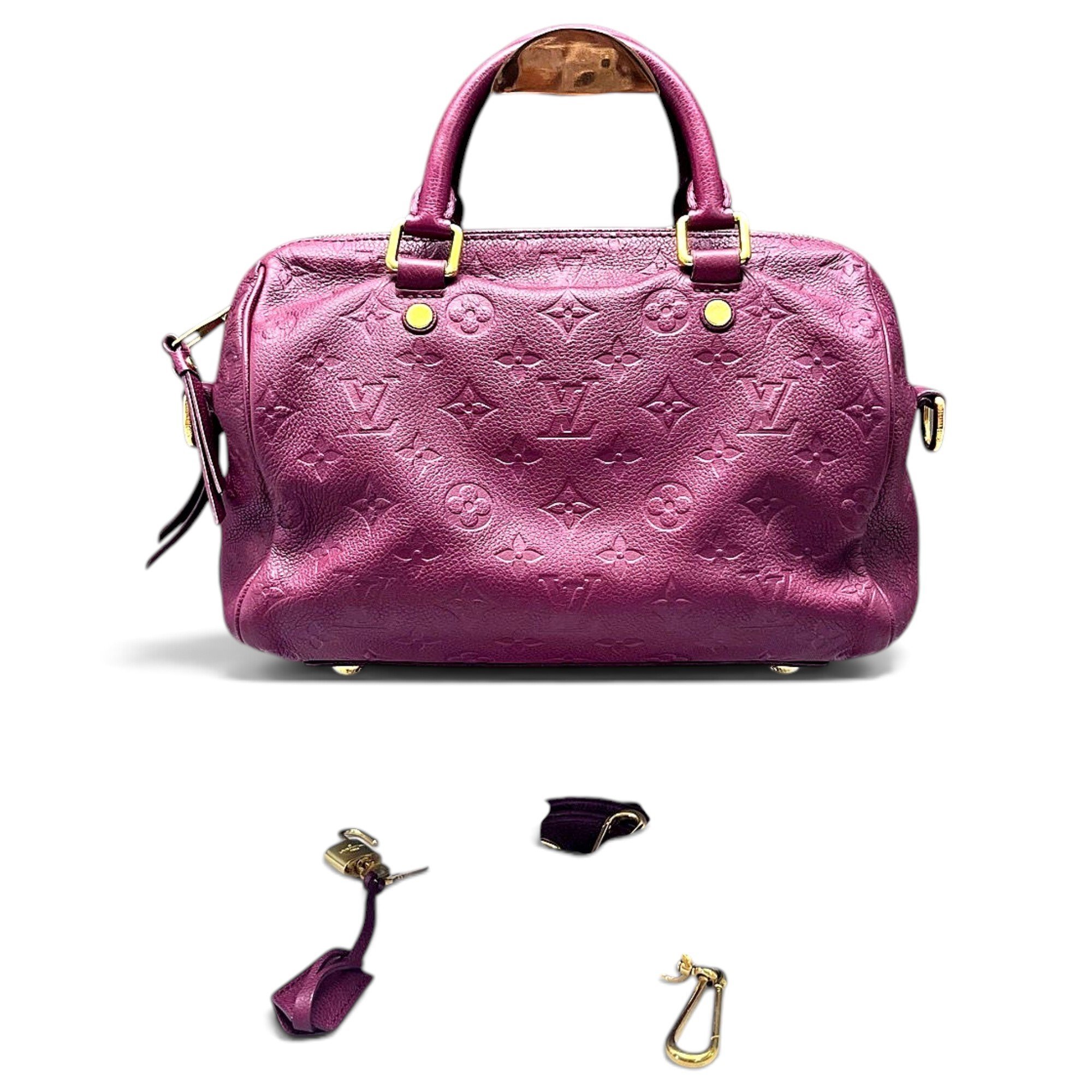 Speedy leather handbag