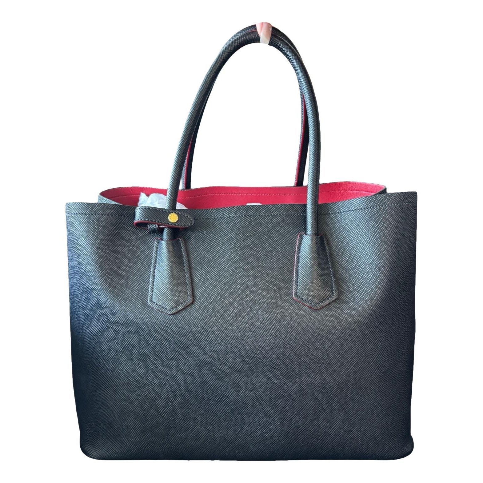 Bibliothèque leather handbag