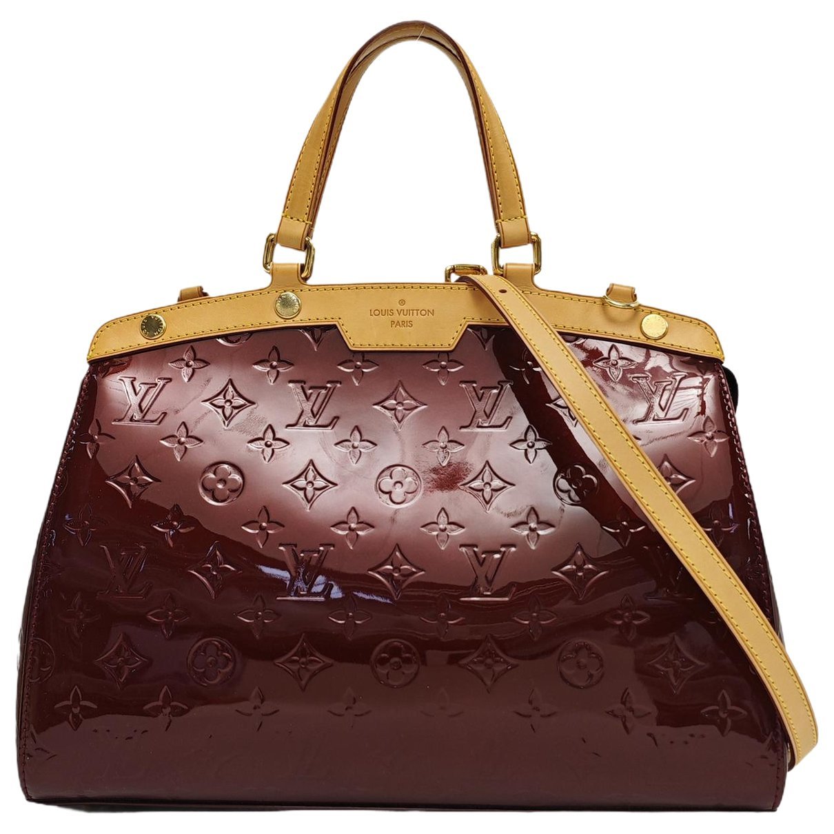 Bréa patent leather handbag