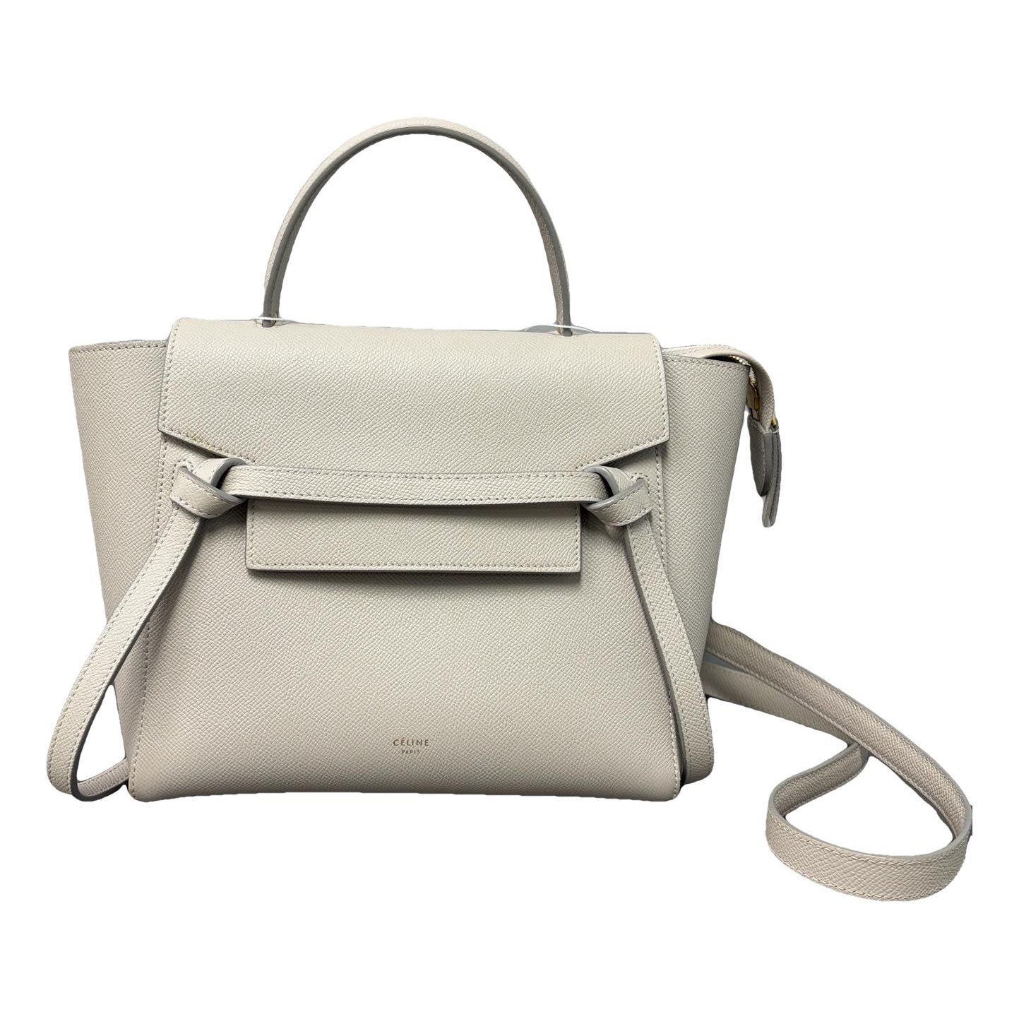 Belt leather handbag