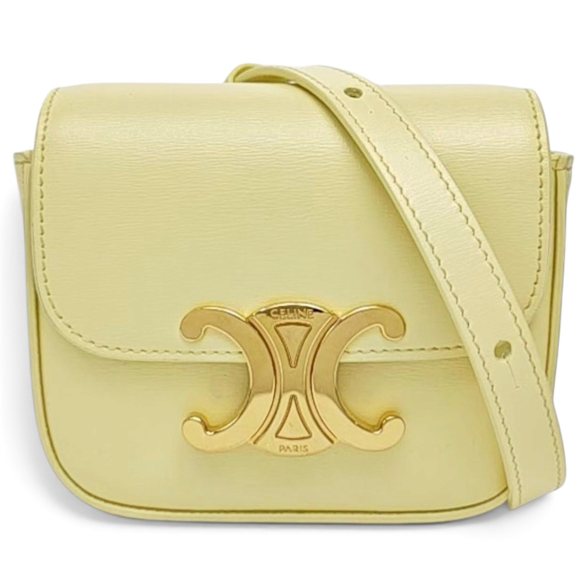 Triomphe leather mini bag