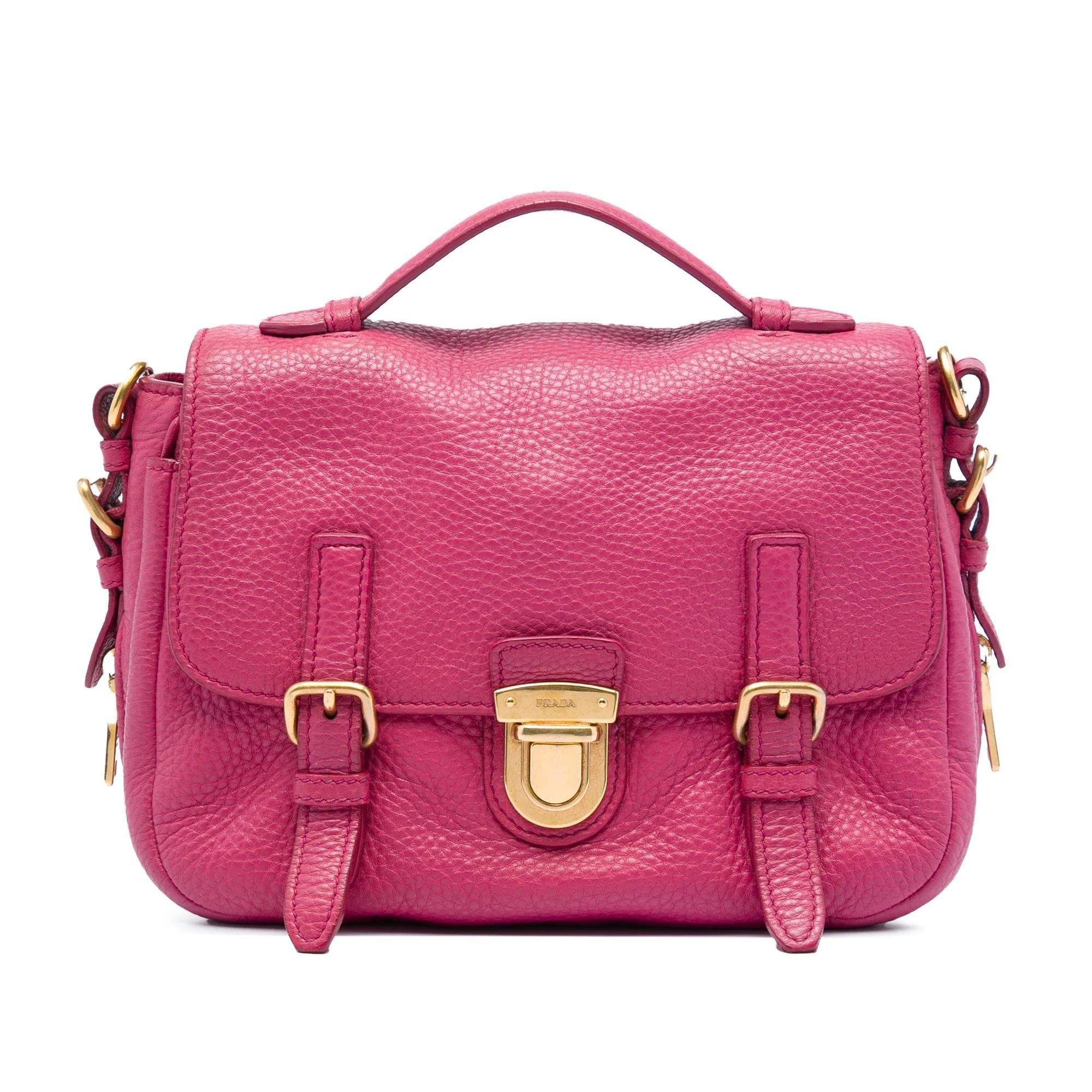Double pony-style calfskin handbag