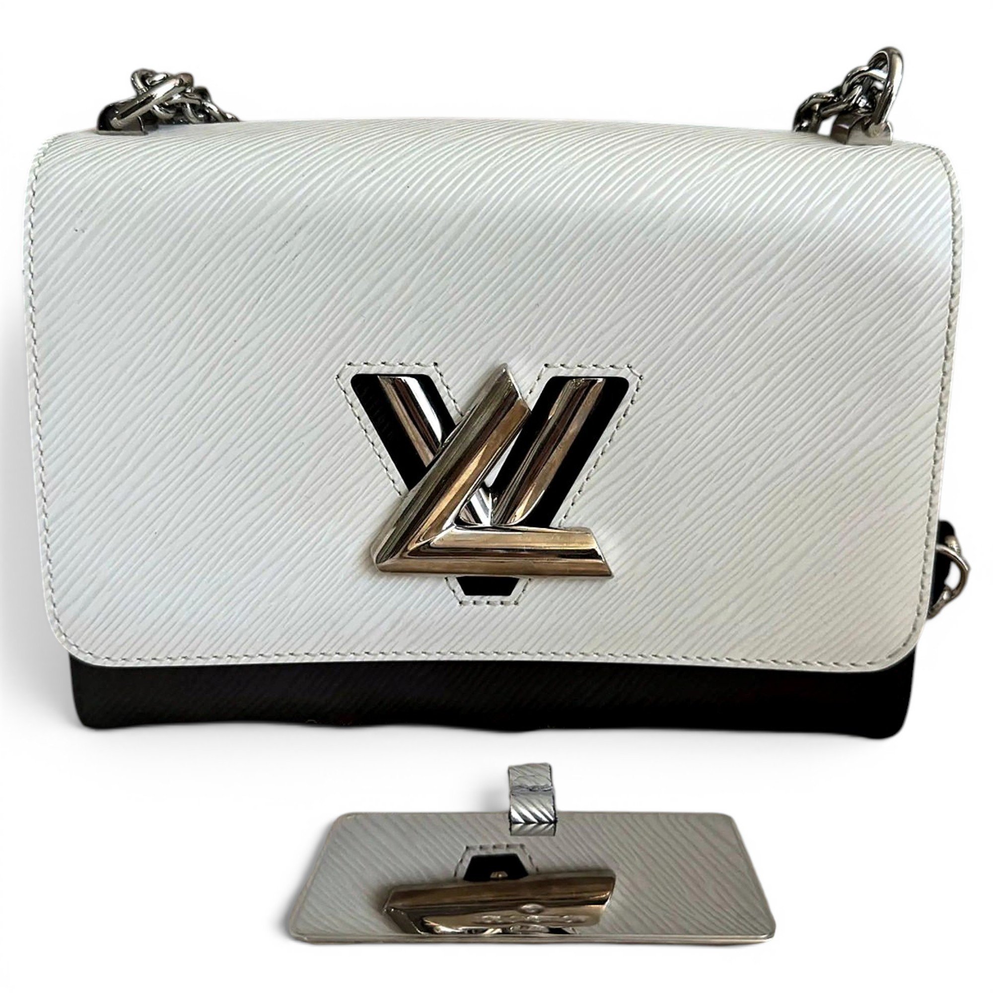 Twist leather handbag
