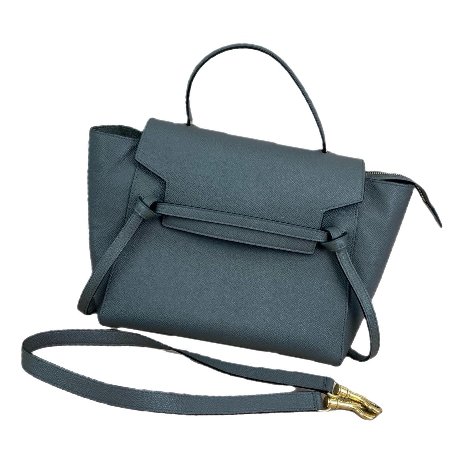 Belt leather handbag