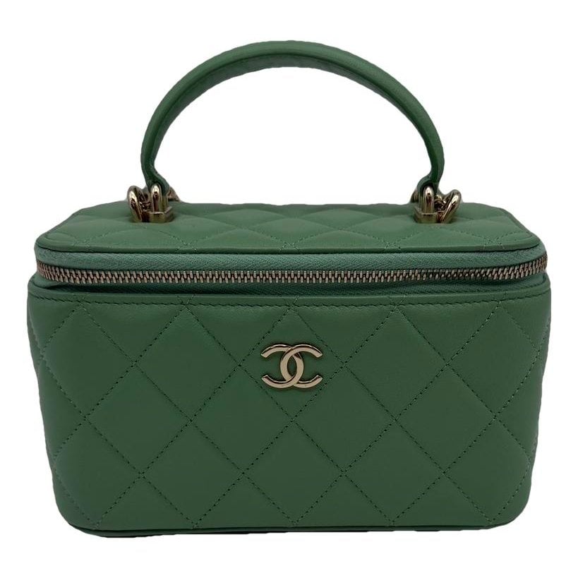 Vanity leather handbag