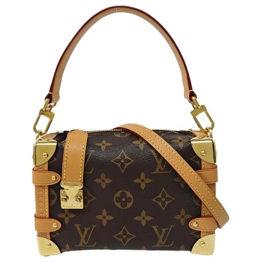 Side Trunk leather handbag