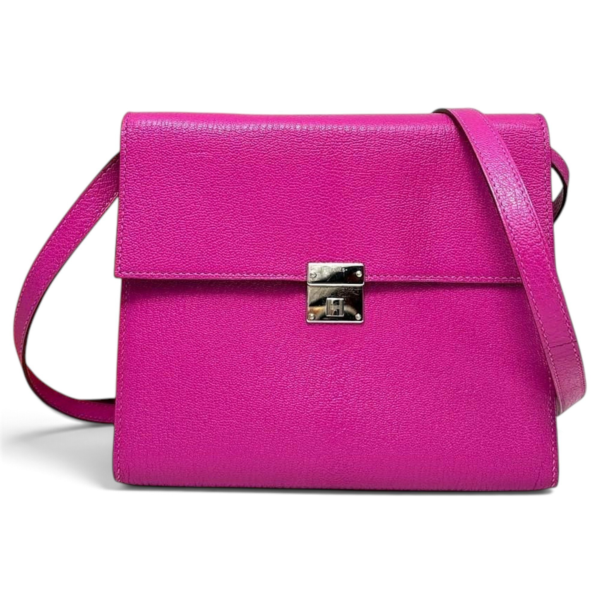 Hermes Clic 16 Handbag Rose Purple 0624