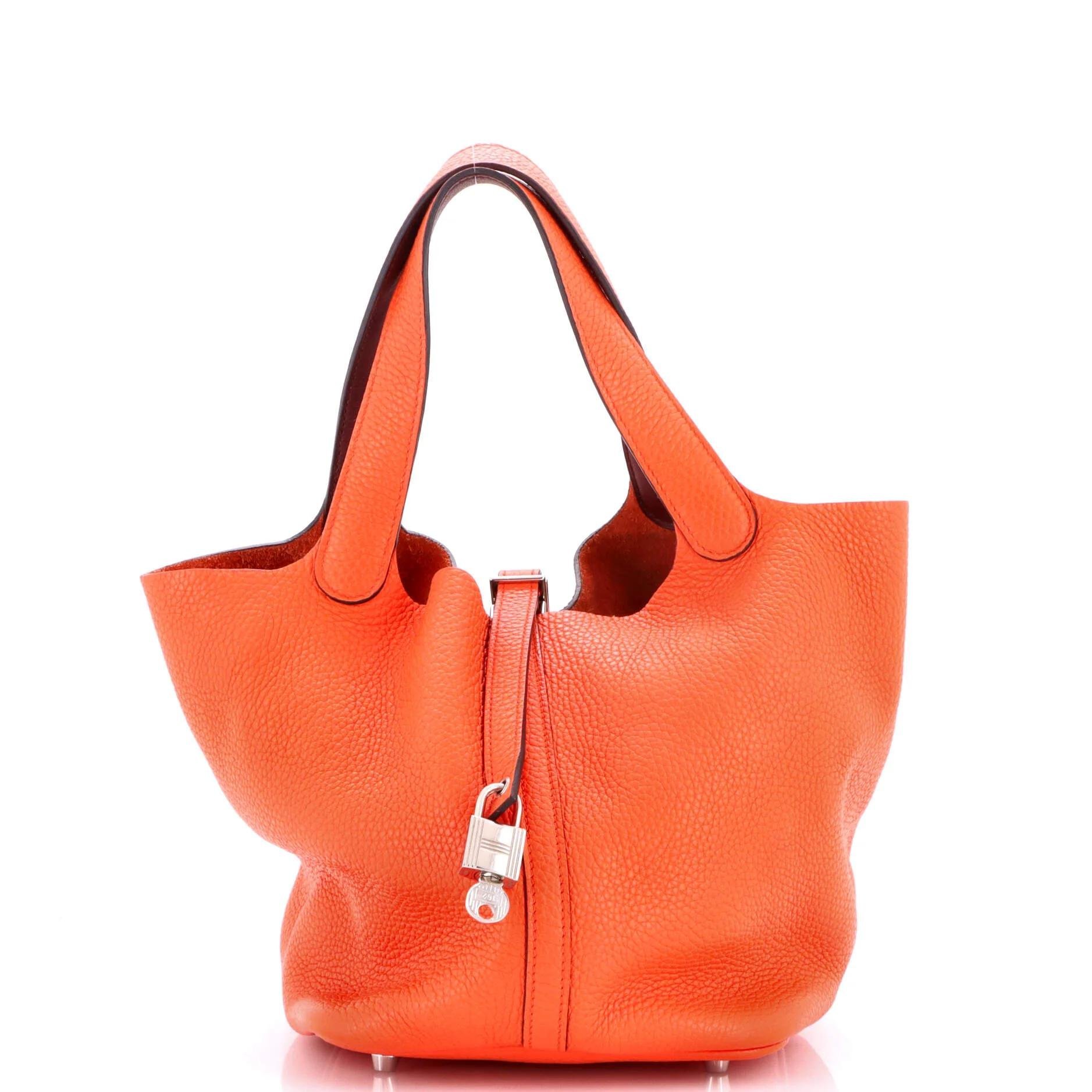 Picotin leather handbag