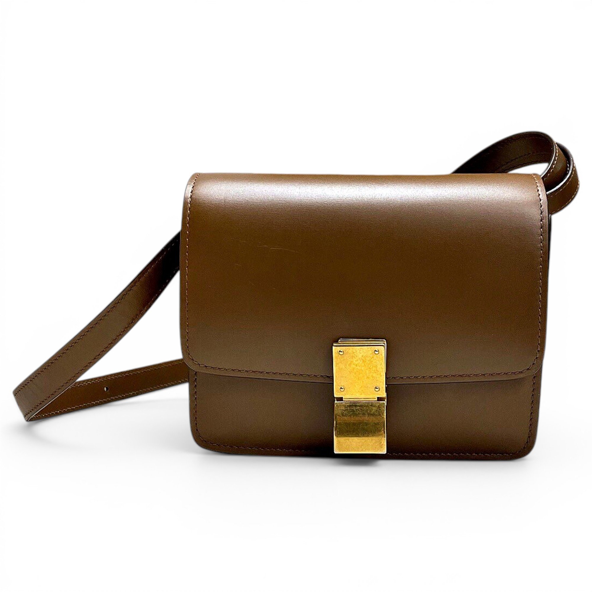 Classic leather crossbody bag