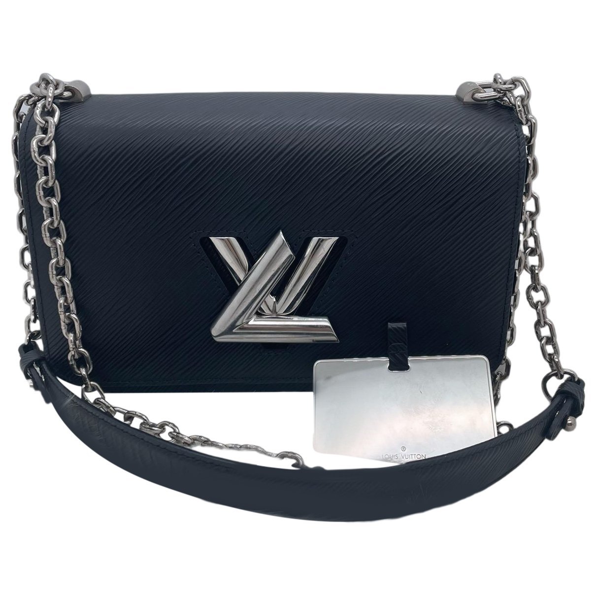 Twist leather handbag