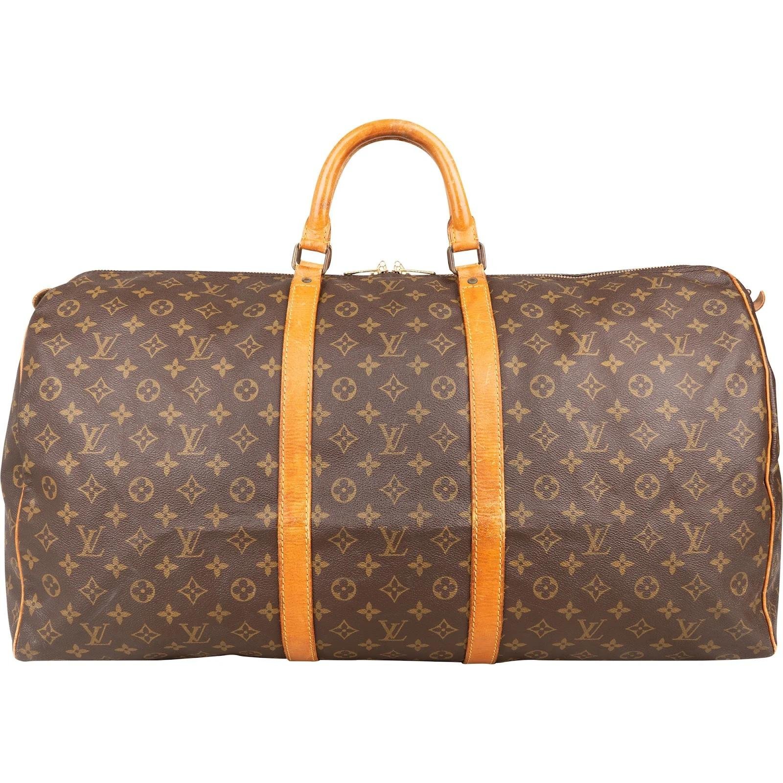 Keepall leather travel bag