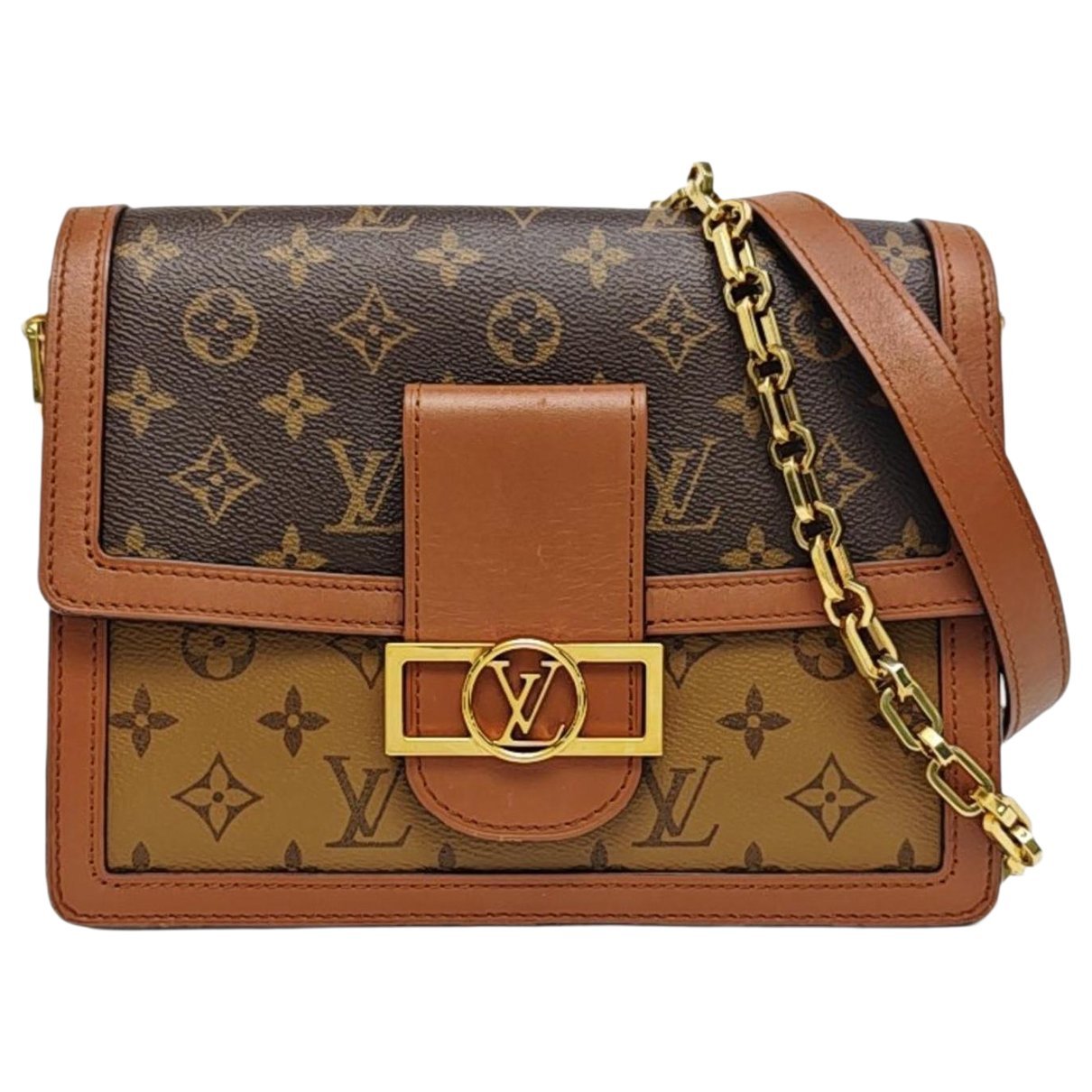 Dauphine leather handbag